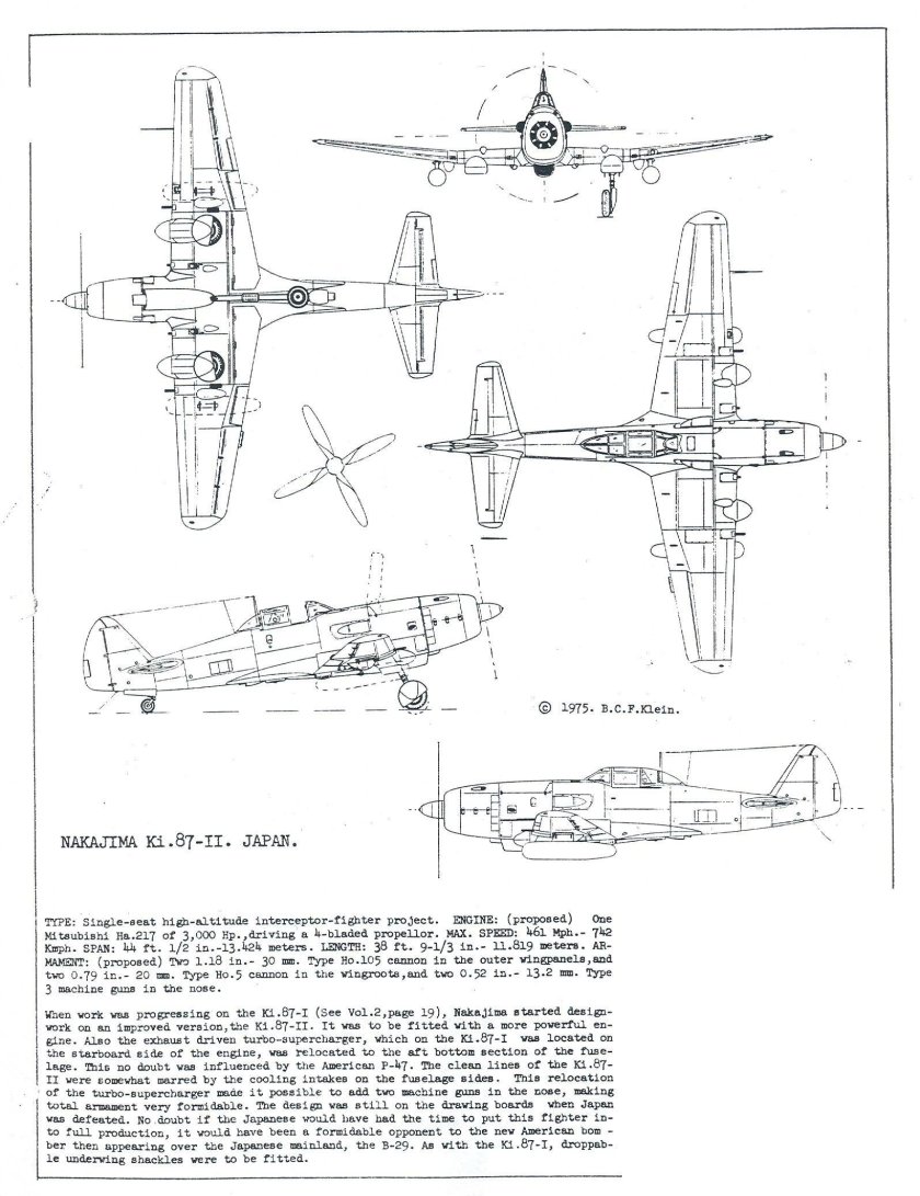 Ki-87 самолет