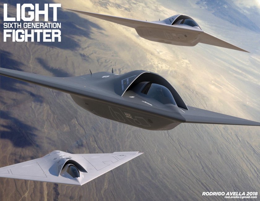 Истребитель 6 поколения Нортроп Грумман концепт