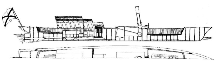 Минный катер шутка в 1877 году на Дунае