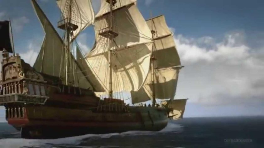 Испанский Галеон черные паруса