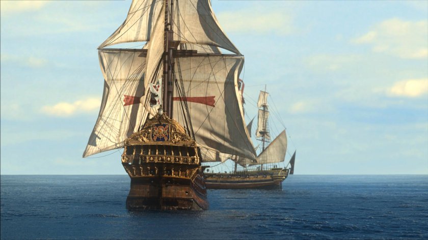 Испанский Галеон черные паруса
