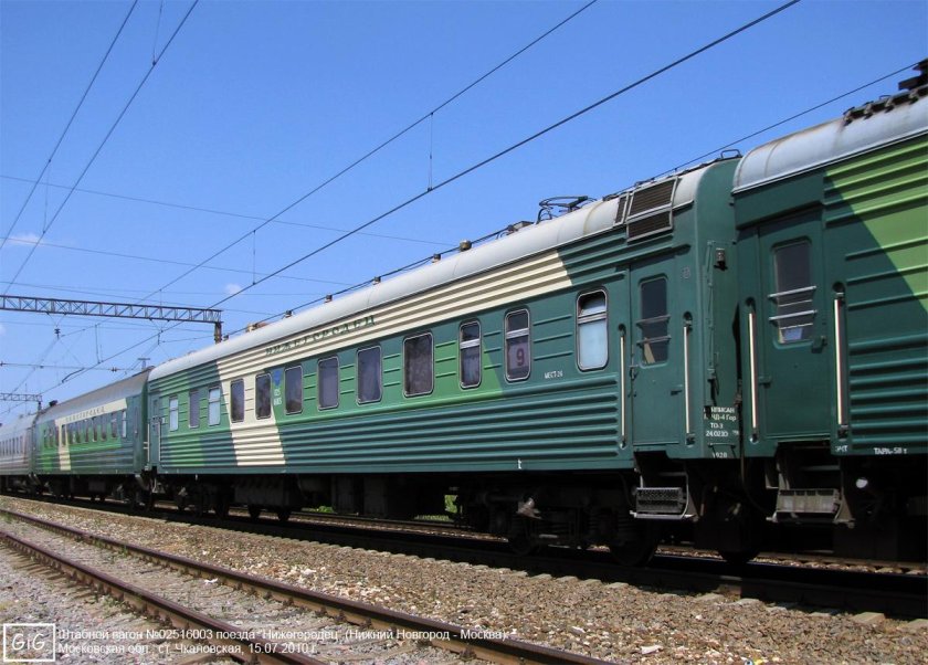 Фирменный поезд Нижегородец 035г Нижний Новгород Москва