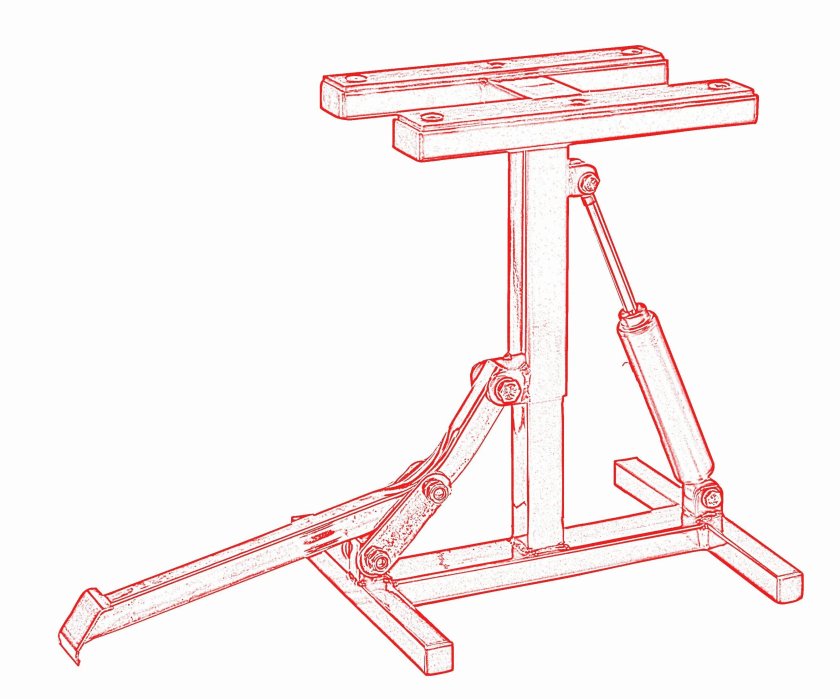 Подставка под мотоцикл эндуро чертеж