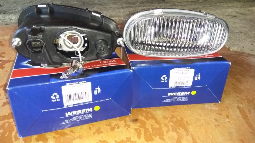 Противотуманные фары Шевроле Ланос