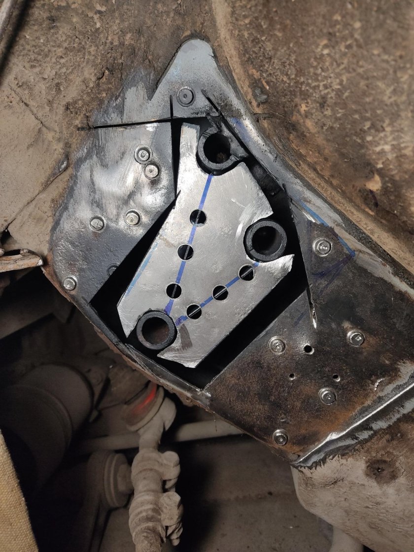 Усиление лонжерона под рулевым редуктором Нива Шевроле