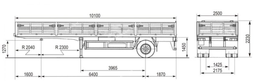 Полуприцеп бортовой МАЗ 938660