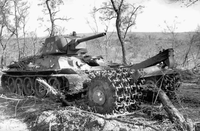 Танк тральщик т-34