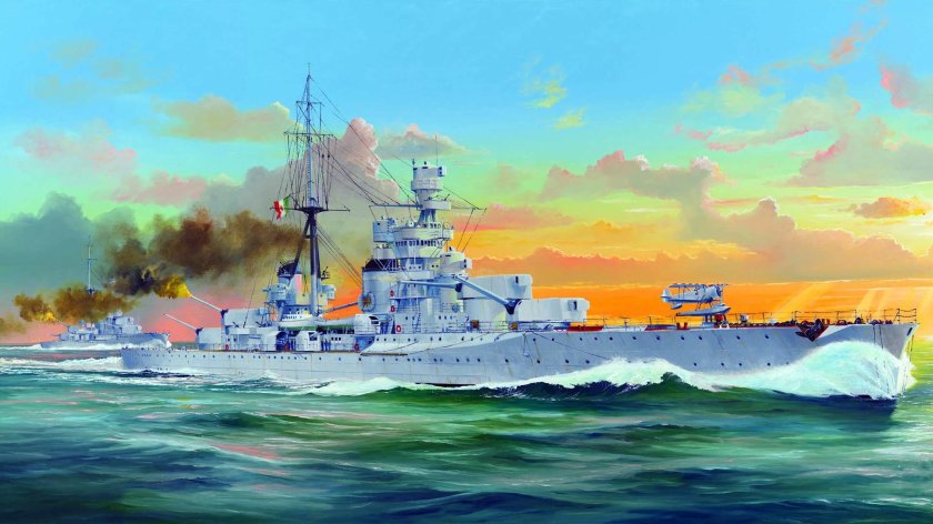 05347 Флот Italian Heavy Cruiser Zara (1:350)