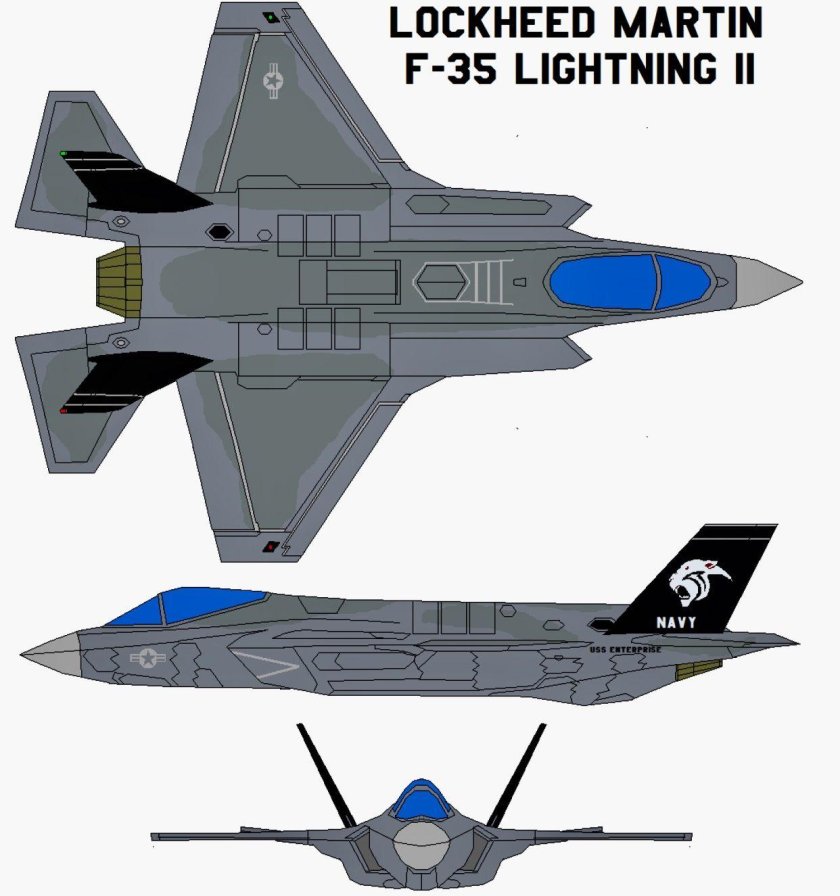 F 35 чертеж