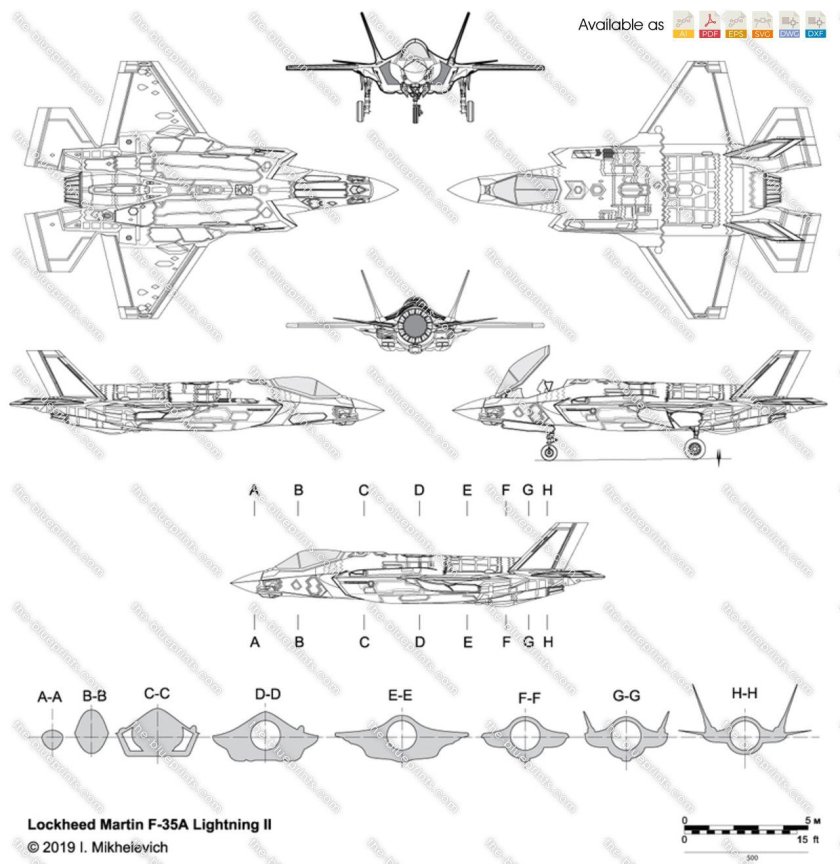 F-35 Lightning II чертеж
