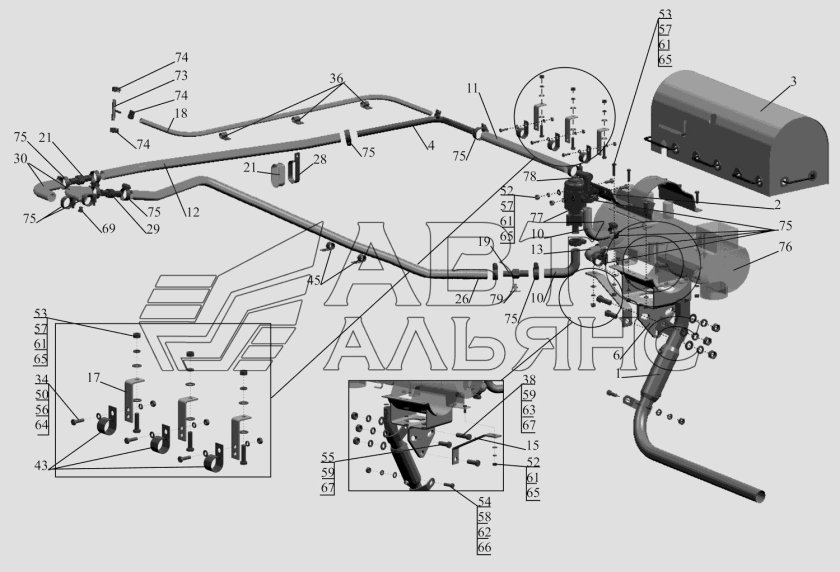 Предпусковой подогреватель МАЗ 5440