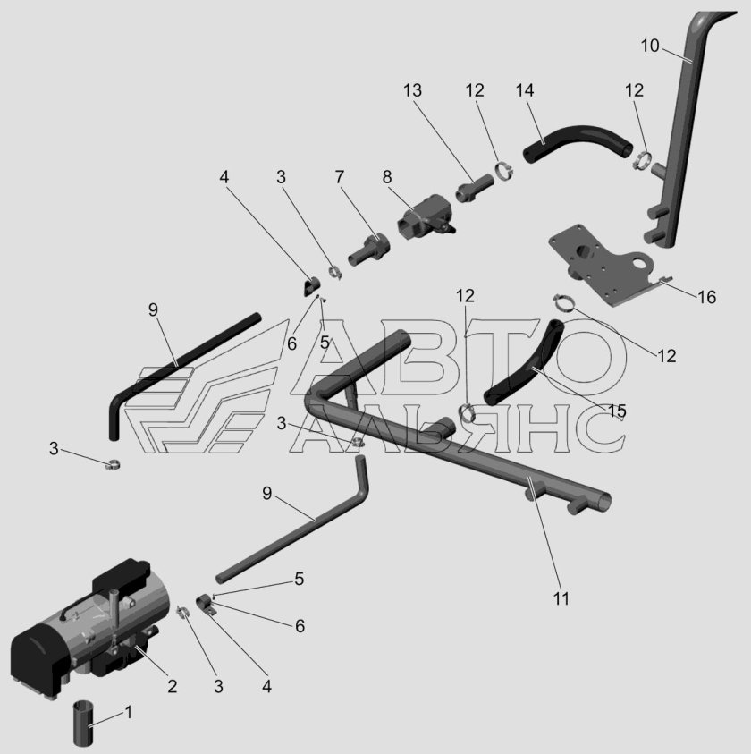 Стартер автобуса МАЗ 103060