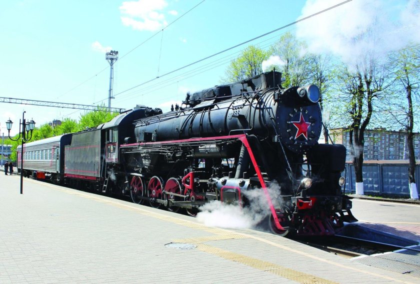 Владимир паровоз ЖД вокзал