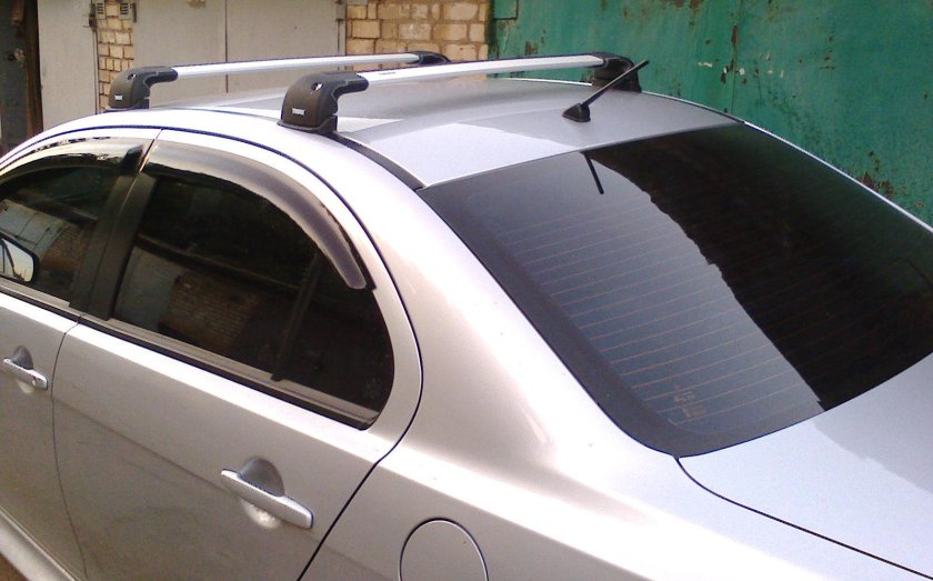 Рейлинги продольные Митсубиси Лансер 10
