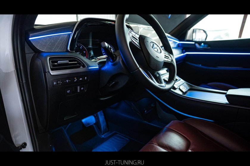 Подсветка салона Палисад Хендай