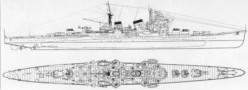 Tone японский крейсер