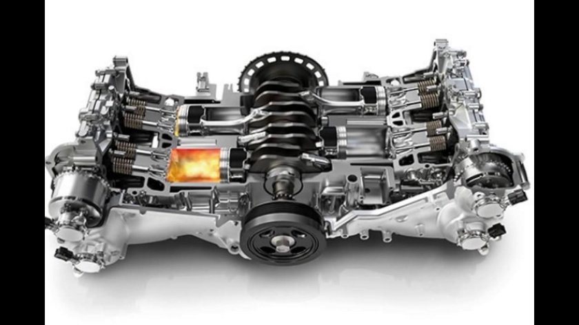 Оппозитный двигатель Субару