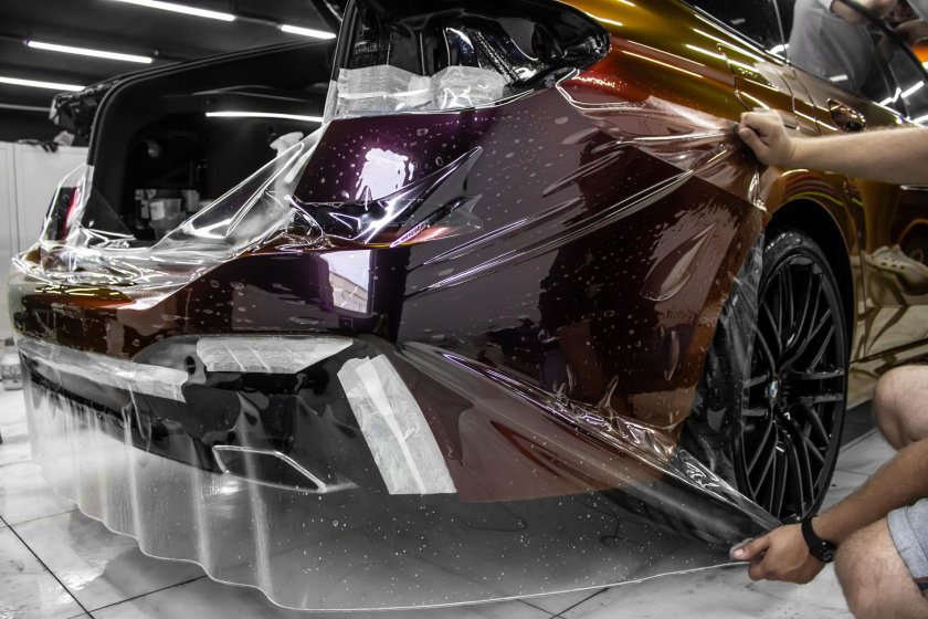 Цветная полиуретановая плёнка для авто