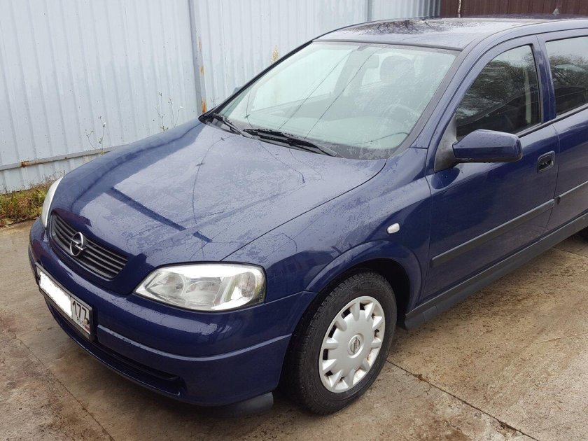 Opel Astra g универсал синий