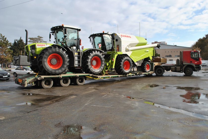 Перевозка комбайна