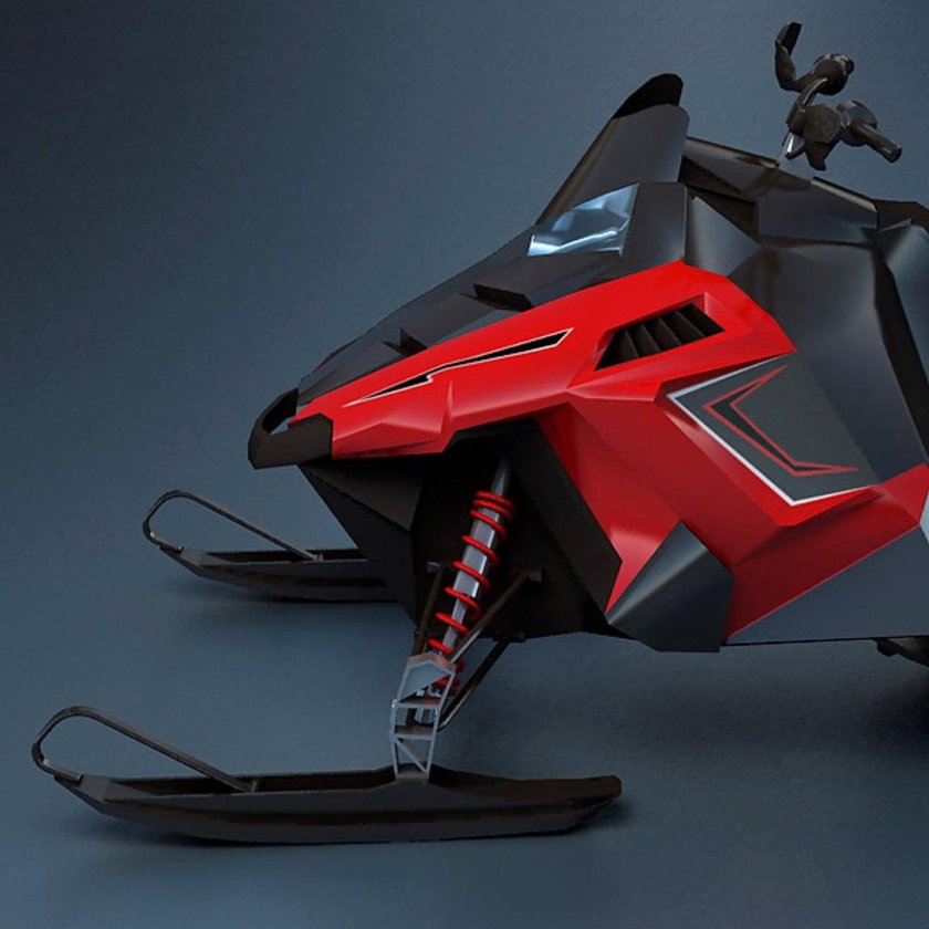 Снегоход 3д