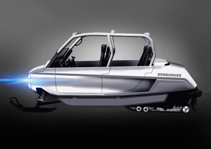 Снегоход с кабиной снегомакс