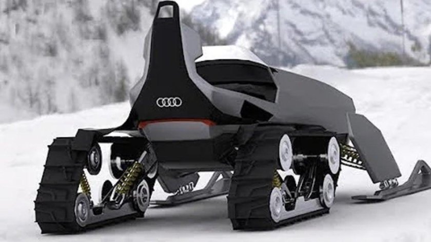 Мощный снегоход