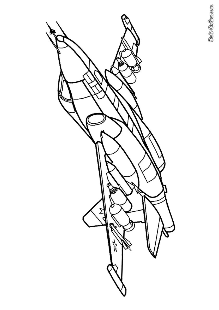 Раскраска. Военные самолеты