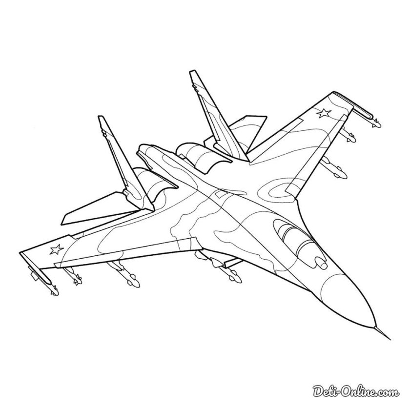 Раскраска. Военные самолеты