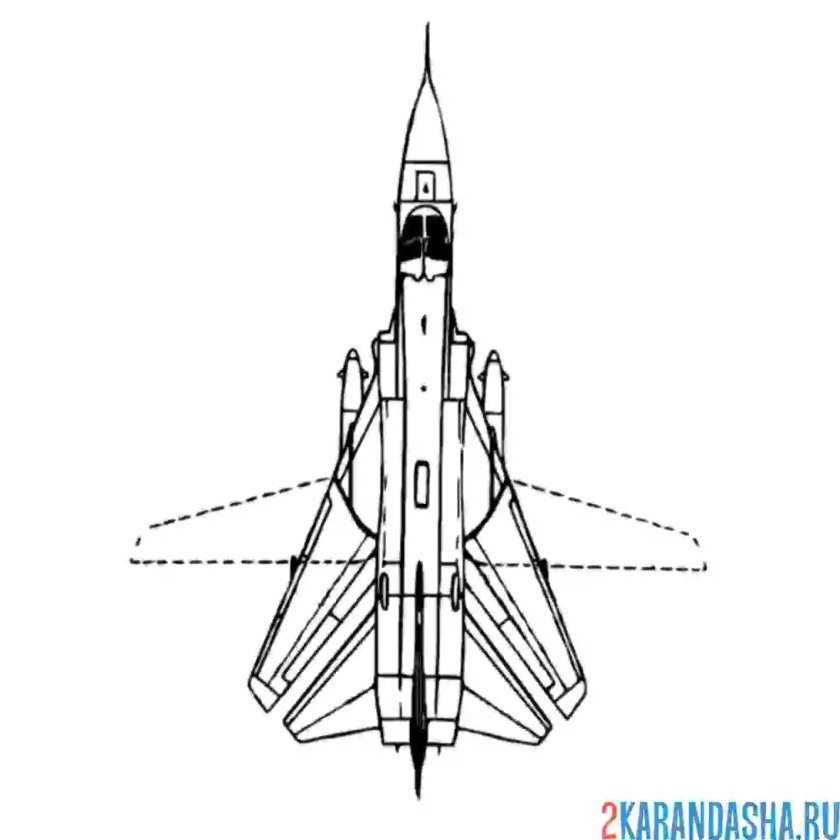 Раскраска самолета Су 24