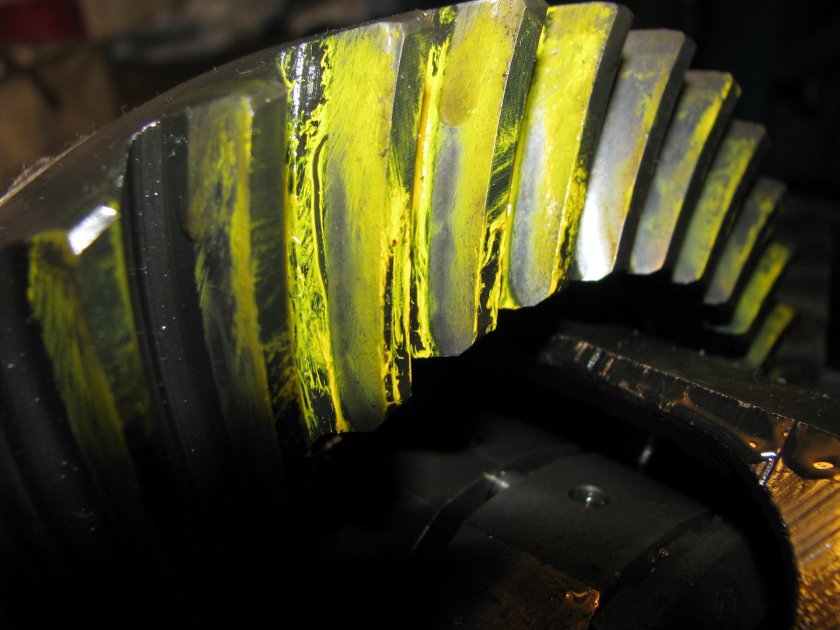 Пятно контакта шестерни