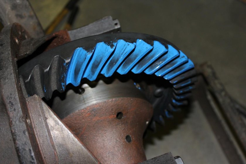 Пятно контакта редуктора заднего моста ВАЗ 2107