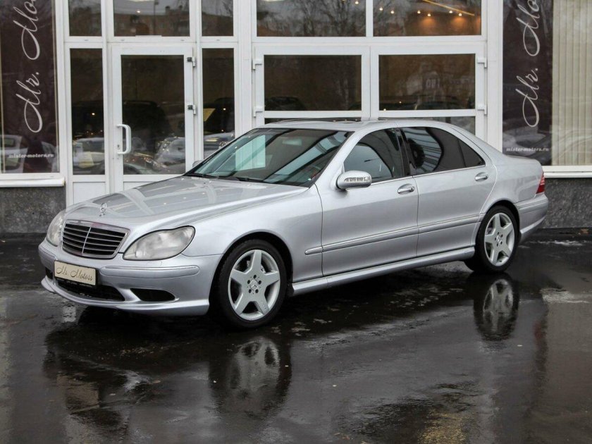 Мерседес w220 серебристый