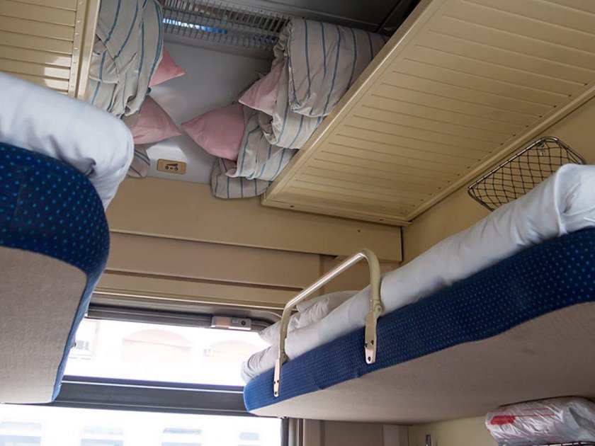 Верхняя боковая полка РЖД 2022