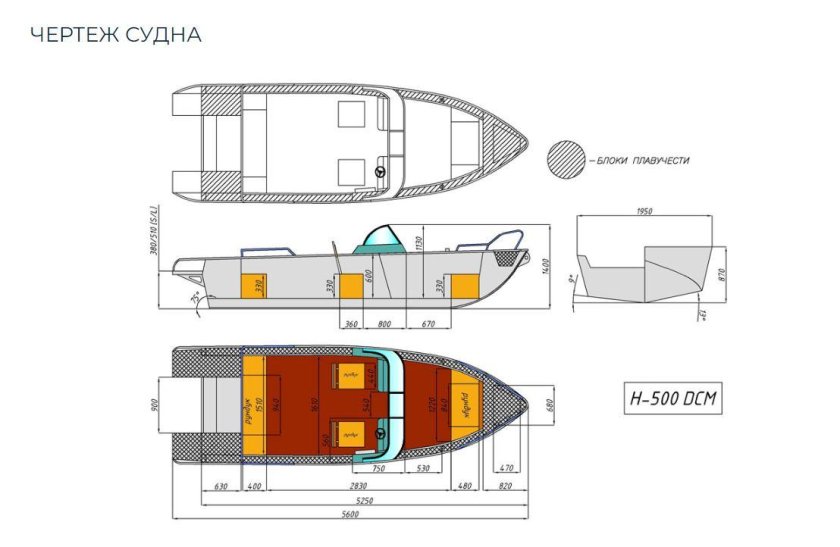 Габариты лодки Неман 2