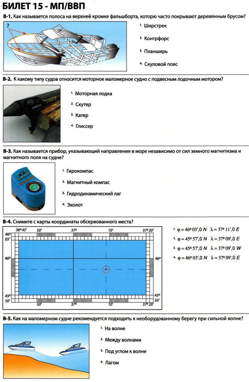 Билет на катер