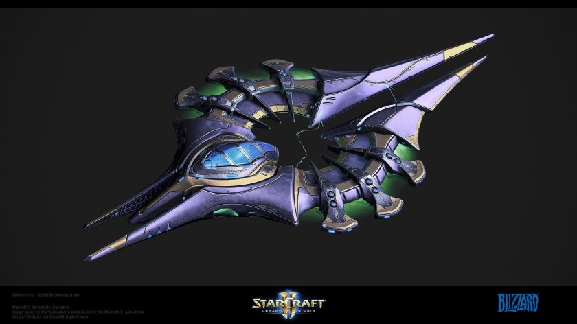 Корабль протосов STARCRAFT 2