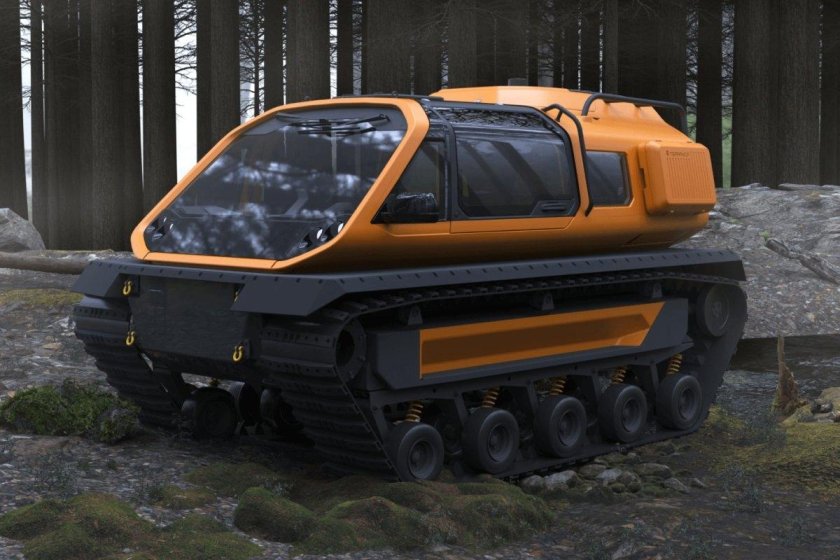 Гусеничный снегоболотоход терраника