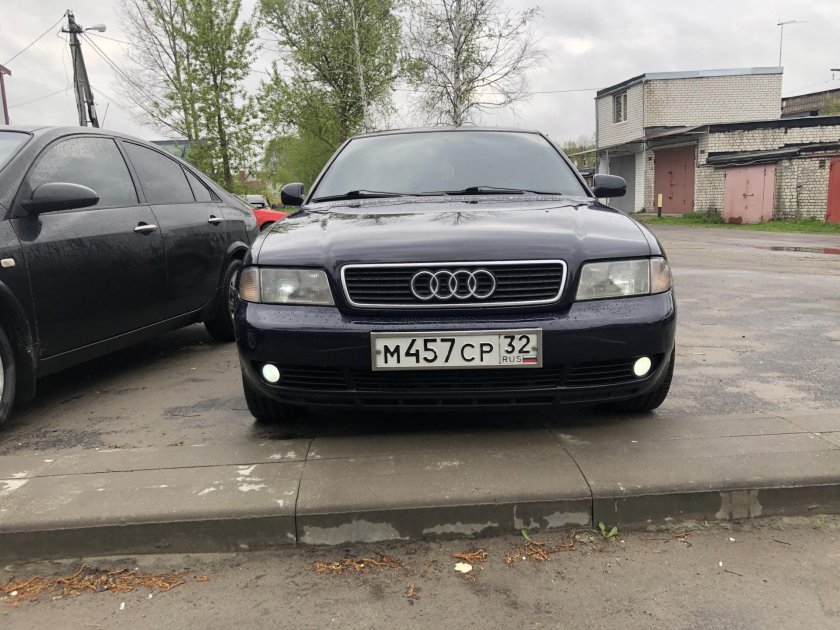 Туманки от калины на Ауди а4 б6