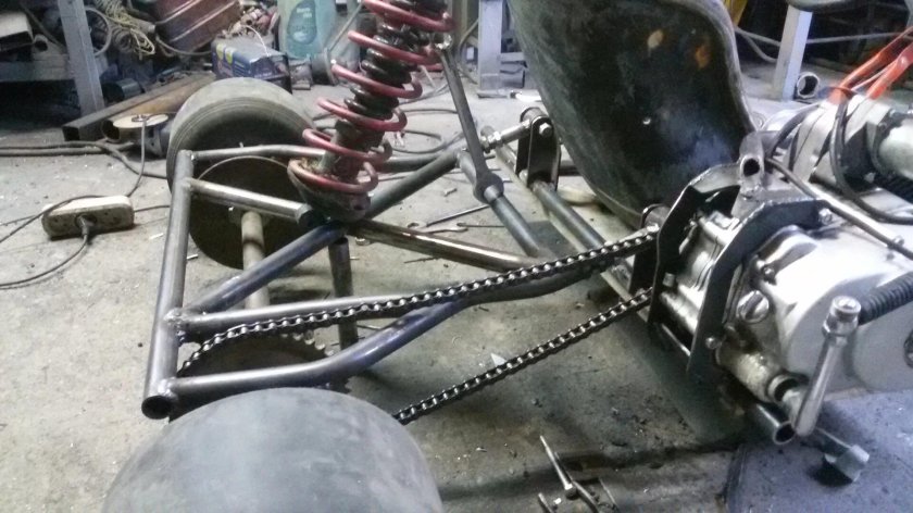 Задняя ось трицикла с ИЖ Планета 5