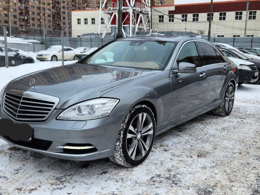 Мерседес 221 серый мат