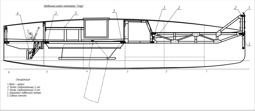 Катамаран Аргут 4 чертежи