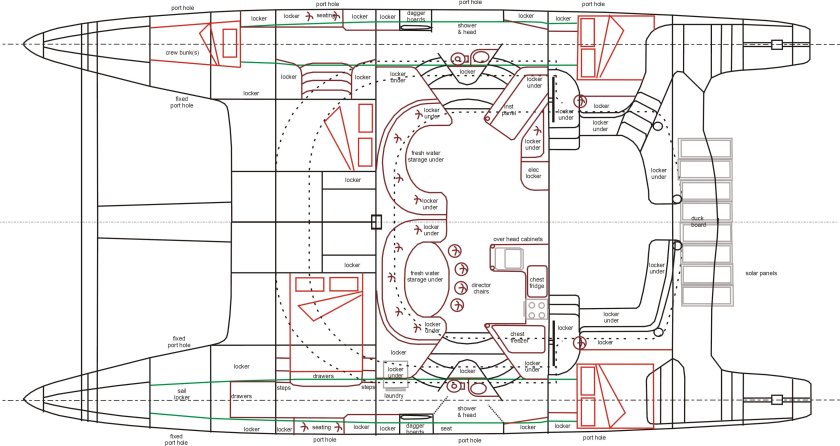 Чертежи моторная яхта absolute 42 STC