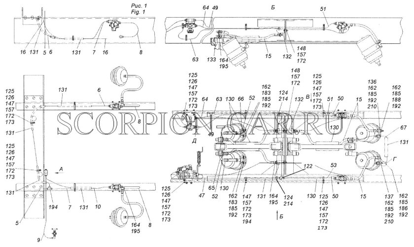 Тормозная система КАМАЗ 6520 евро 2