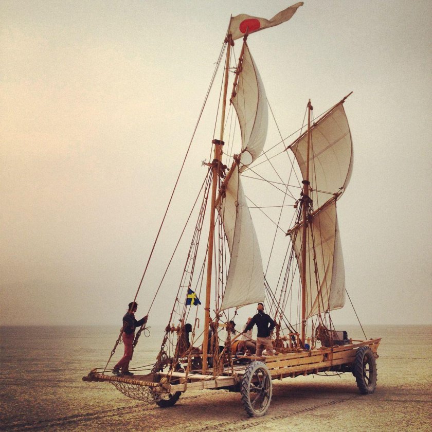 Парусный колесный буер