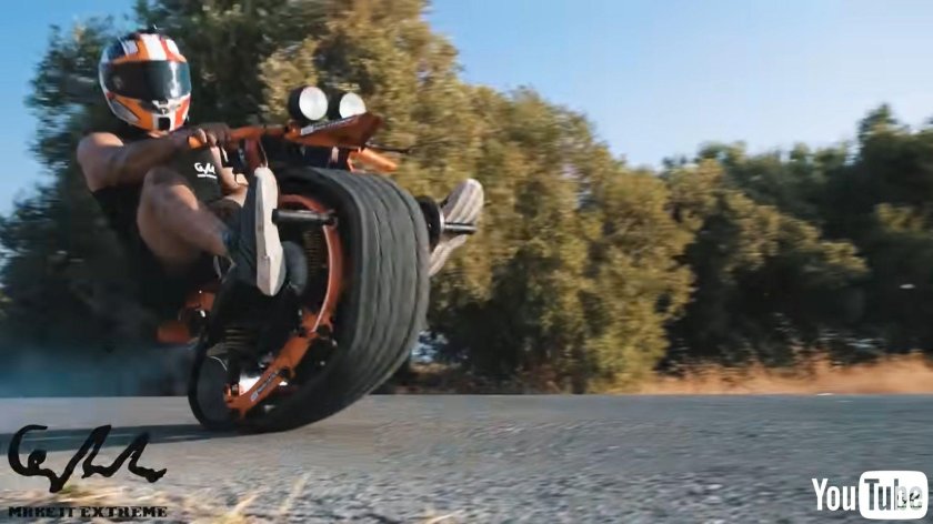 Моногусеничный мотоцикл