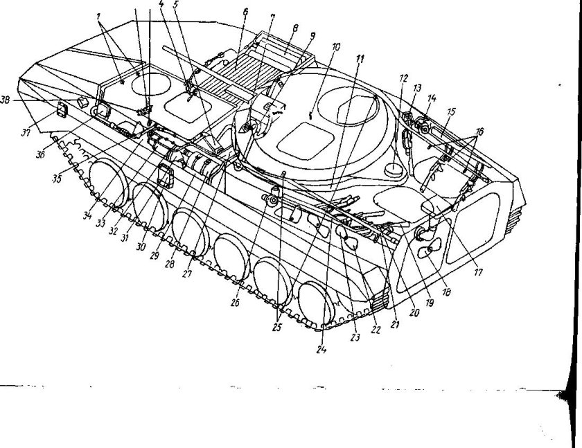 БМП 2 расположение экипажа