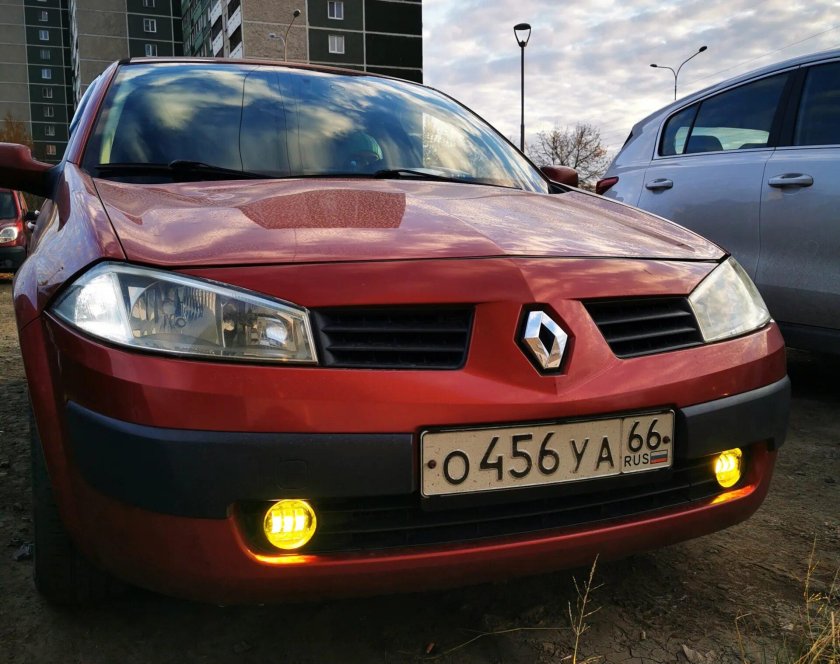 Туманки автолед Логан желтый белый