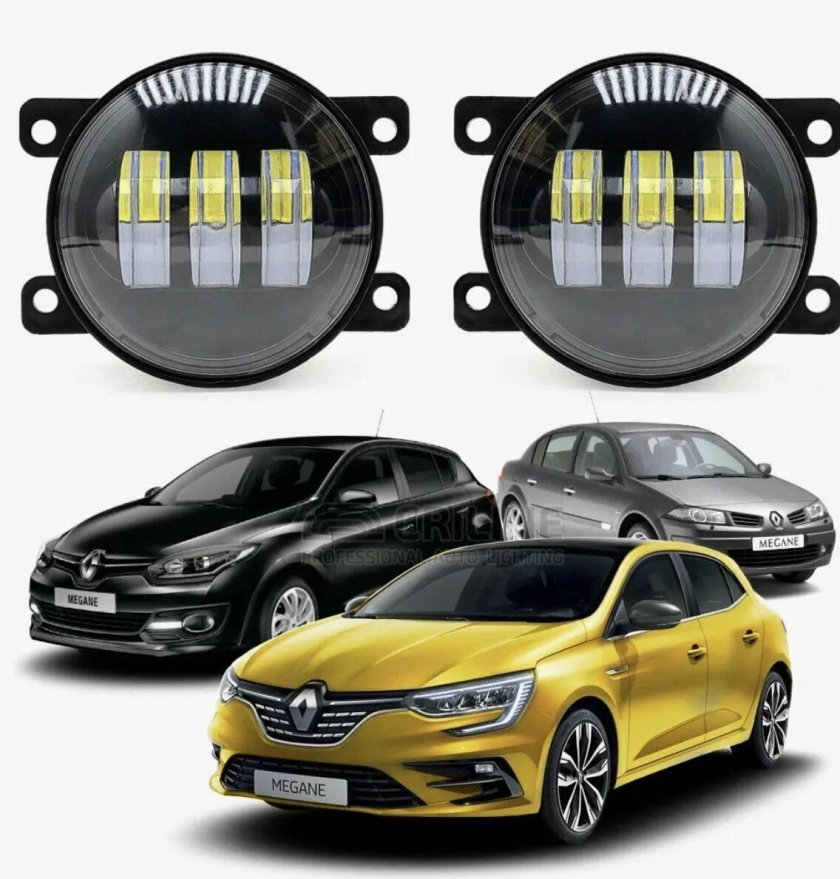 Рено Меган 3 противотуманные фары светодиодные