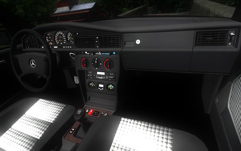 Мерседес 190е салон